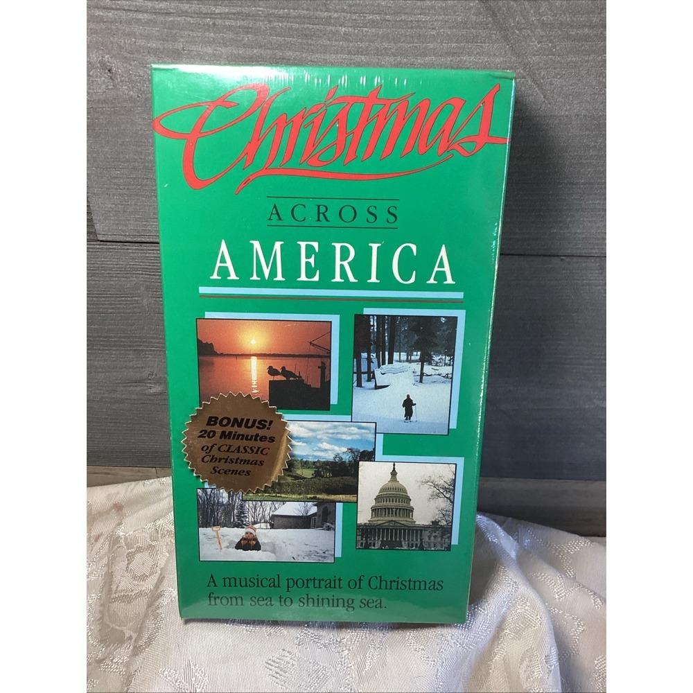 Christmas Across America VHS New Sealed Vintage Musical Portrait Holiday Classic